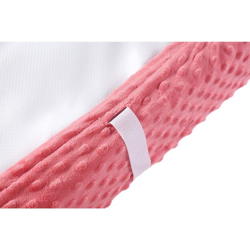 QUENESS Baby Changing Pad Cover, Super Soft Plush Dot Diaper Changing Table Covers for Baby Girls and Boys, Ultra Comfortable, Safe for Babies, Fit 32"/34'' x 16" Pad (Strawberry Red) - Image 4